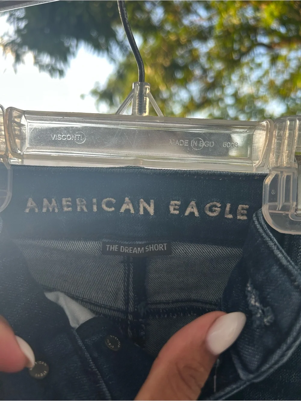 American Eagle Dark Blue The Dream Short Denim Shorts